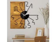 WALLXPERT Zidni sat Wooden Clock 29