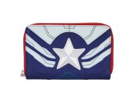 LOUNGEFLY Marvel Falcon Captain America Cosplay Zip Around Wallet