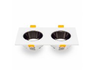 BBLINK Rozetna JM-1011 2xGU10 Bela, Crna