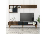 HANAH HOME TV polica Milan TV Walnut Anthracite