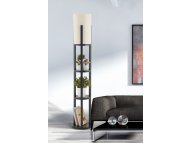 OPVIQ Podna lampa Circle Nora Black