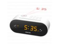 SENCOR SRC 3100 B FM radio alarm sa projektorom vremena beli