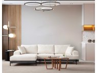 ATELIER DEL SOFA Ugaona garnitura Eti Black Left White