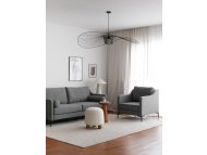 ATELIER DEL SOFA Sofa trosed Nordi 3 Seater Metal Grey