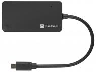 NATEC SILKWORM, USB 3.0 Type-C Hub, 4x Type-A, dužina kabla 15 cm (NHU-1343)