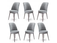 HANAH HOME Set 6 stolica Dexa Grey Brown