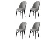HANAH HOME Set 4 stolice Ritim Grey Black