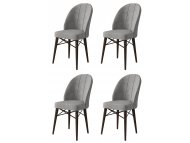 HANAH HOME Set 4 stolice Ritim Grey Brown