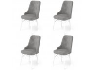 HANAH HOME Set 4 stolice Pare Grey White