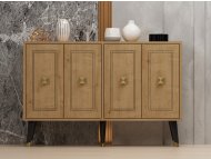 HANAH HOME Komoda Hartın Sapphire Oak Gold