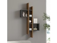 HANAH HOME Zidna polica Emse Oak Anthracite