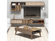 HANAH HOME Set za dnevnu sobu Milan Walnut