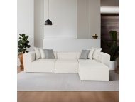 ATELIER DEL SOFA Ugaona garnitura Frida 4 Ecru
