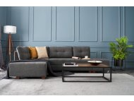 ATELIER DEL SOFA Ugaona garnitura Manama Corner Sofa Bed Left Anthracite