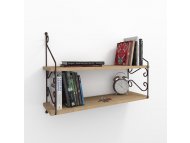 HANAH HOME Zidna polica Seramoni 2'li Oak