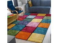 Conceptum Hypnose Tepih (120x170) Renkli Kare