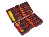 FELO Set dielektrični alata XL-Strongbox E-Smart slim VDE SL/PH/PZ/TX 06381206 12 kom