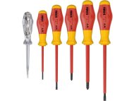 FELO Set šrafcigera No.9 VDE SL/PH sa testerom napona 91396198 6 kom