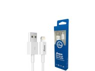 Xwave Kabl USB IPHONE 1.2M 3A,lightning,PVC beli