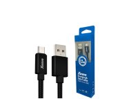 Xwave Kabl USB2.0 na Micro USB 1,2M,2A,aluminium,upleten,crni