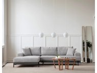 ATELIER DEL SOFA Ugaona garnitura Eti Black Left Grey