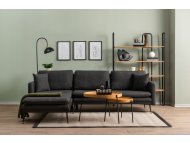 ATELIER DEL SOFA Ugaona garnitura Reya Dark Grey