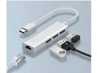VELTEH Type C HUB 4 u 1 RJ45 100M LAN + 3*USB 2.0
