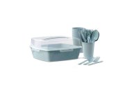 Dajar Kaffeeset 6-teilig - Elegante Glas-Tassen Mit Untertassen