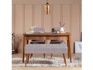 HANAH HOME Trpezarijski set Vina 0701 3 WalnutGrey