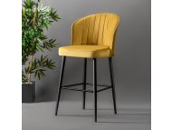 HANAH HOME Set 2 barske stolice Rubi Yellow