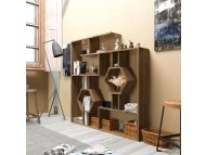 HANAH HOME Polica za knjige Tamara Walnut