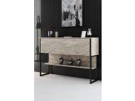HANAH HOME Komoda Luxe Travertine Black