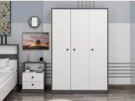 HANAH HOME Ormar Life White Anthracite