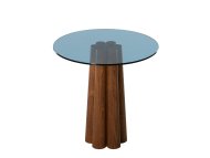HANAH HOME Sto za dnevnu sobu Thales Walnut Blue
