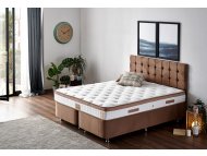 HANAH HOME Bračni krevet Latte Light Brown (150 x 200)