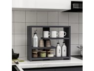 HANAH HOME Zidna polica Gupse Anthracite