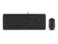 A4 TECH F1512S FSTYLER USB YU crna tastatura + USB crni miš