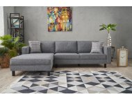 ATELIER DEL SOFA Ugaona garnitura Kale Linen Left Grey