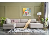 ATELIER DEL SOFA Ugaona garnitura Belen Cream