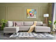 ATELIER DEL SOFA Ugaona garnitura Efsun Cream