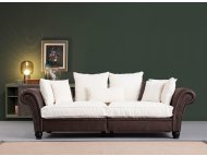 ATELIER DEL SOFA Sofa trosed Lawrence Lounge Brown White