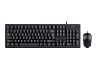 GENIUS KM-100SE USB YU crna tastatura+ USB crni miš