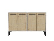 HANAH HOME TV polica Stria White Sapphire Oak