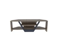 HANAH HOME TV polica Sares Walnut Black