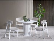 HANAH HOME Trpezarijski sto Silva White