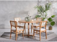 HANAH HOME Trpezarijski sto Puffy Natural