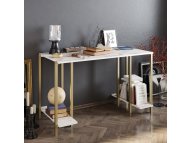 HANAH HOME Radni sto Reader White Gold