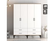 HANAH HOME Ormar Kumsal TT Walnut White