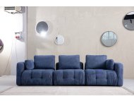 ATELIER DEL SOFA Amaris 3 Seater Navy Blue sofa sa 3 sedišta