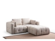 Atelier del Sofa Amaris 2 Seater With Pouffe Beige ugaona sofa